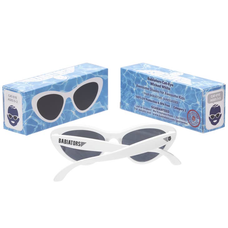 Wicked White Cat Eye Sunglasses