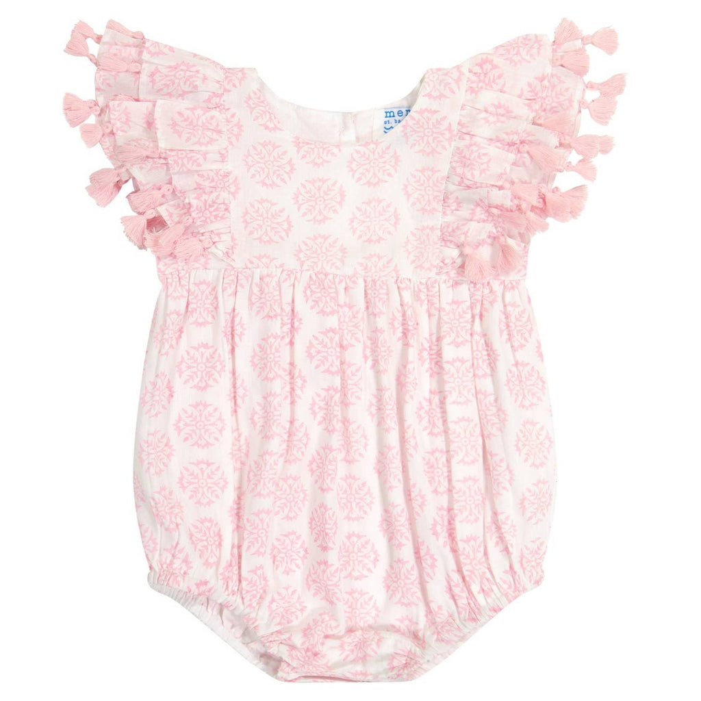 Mer St. Barth_Meems Pink Star Anna Baby Romper