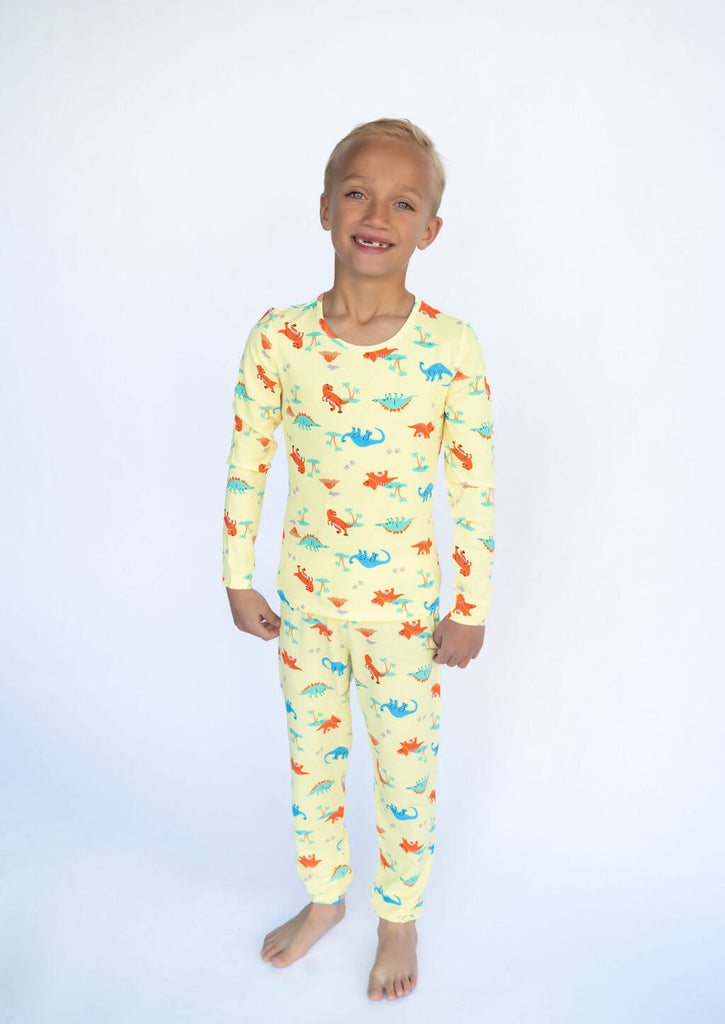 kids dino pajamas