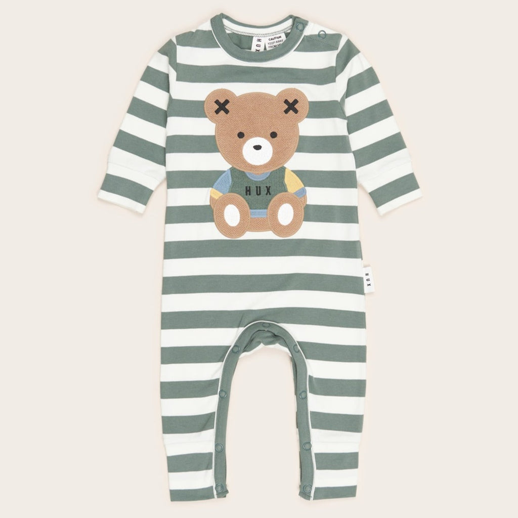 Teddy Hux Stripe Romper - Meems