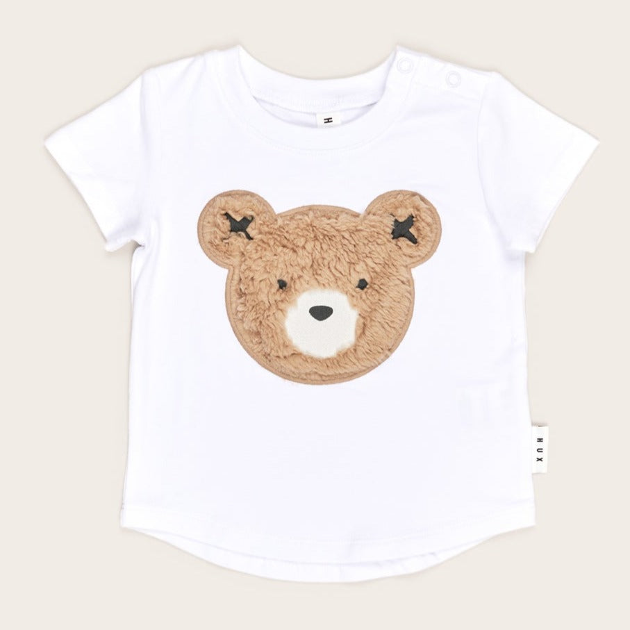 White Furry Huxbear T-Shirt - Meems