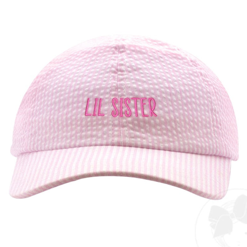Wee Ones Lil Sister Baby Hat in Pink MEEMS – Meems