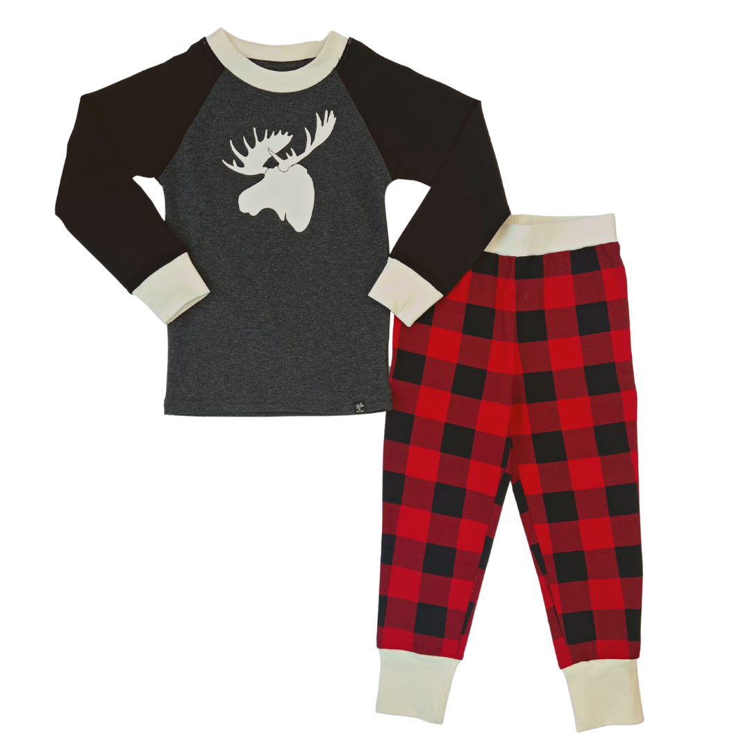 Country Moose Pajama Set