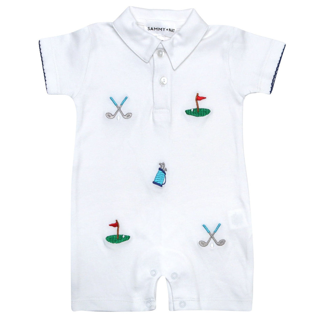 baby boy golf romper