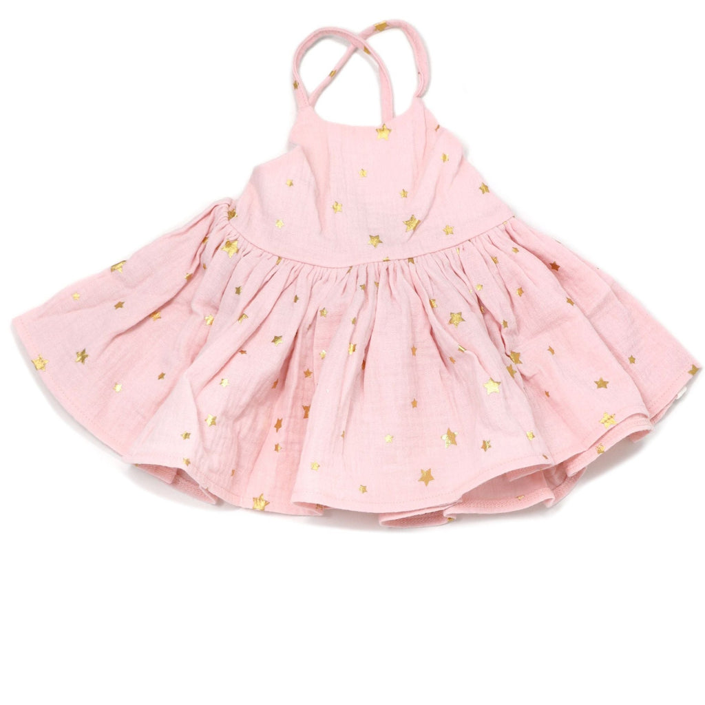 gold star baby dress