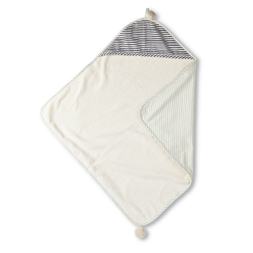 Pehr_Meems Blue Striped Hooded Towel