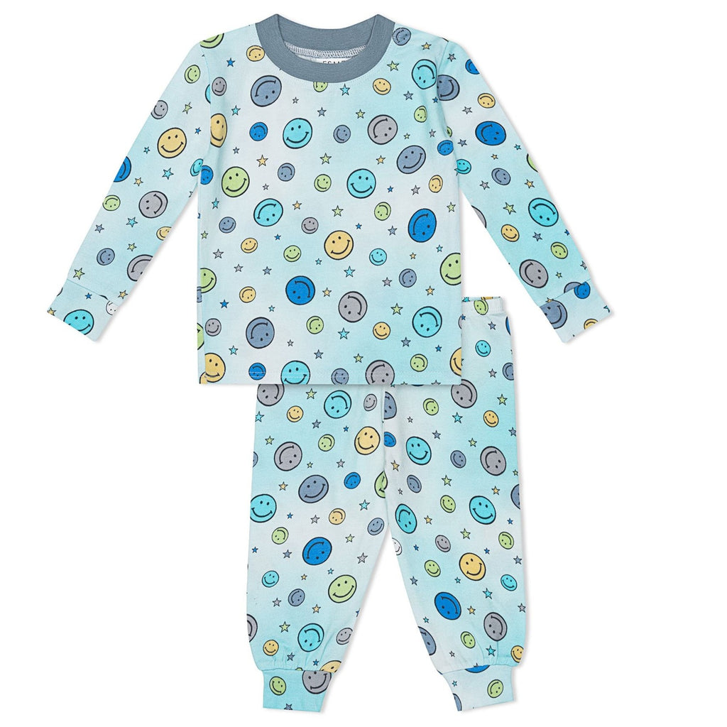 Happy Blue LS Pajama Set - Meems