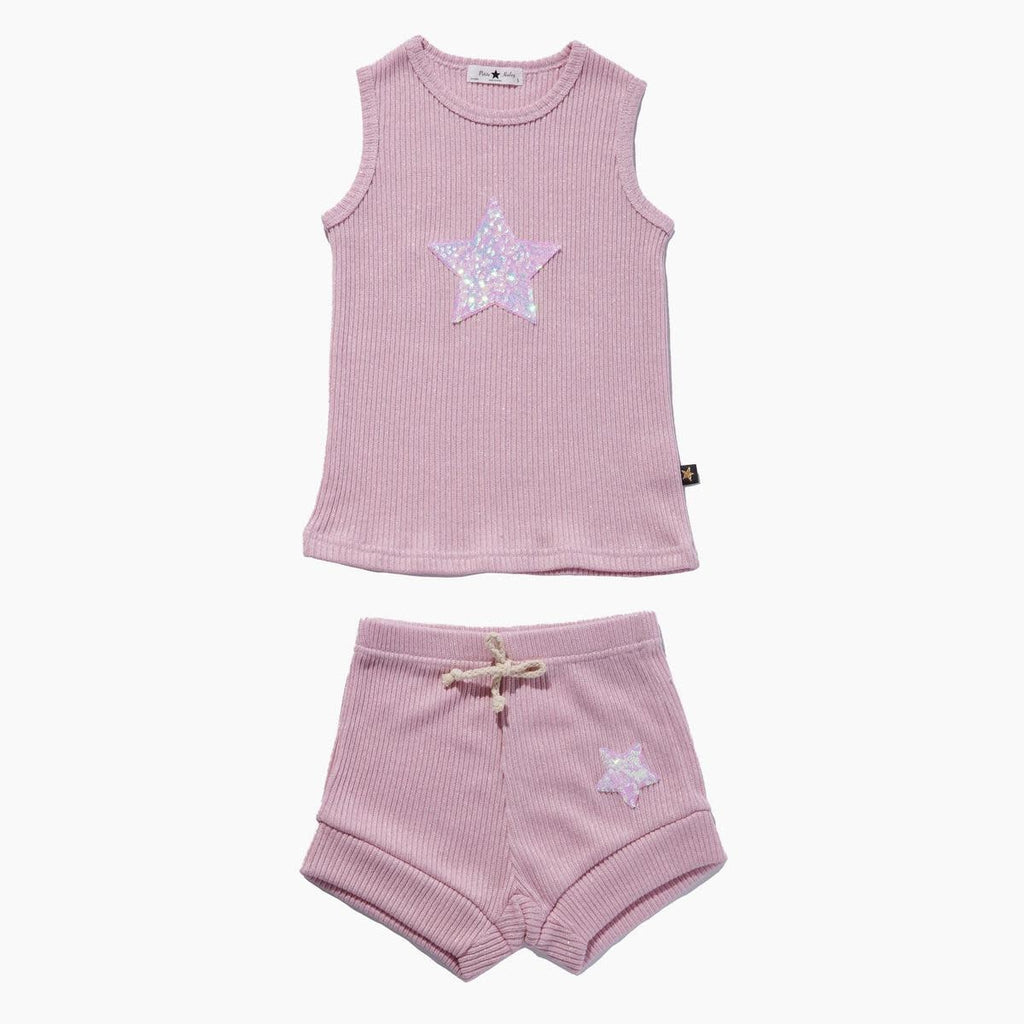 baby and girls glitter star set